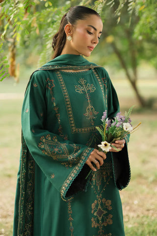 FLORENT - 3PC LAWN EMBROIDERED SHIRT WITH LAWN EMBROIDERED DUPATTA AND TROUSER - HZG2158
