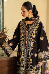 MARYA HUSSAIN - 3PC LAWN EMBROIDERED SHIRT WITH CHIFFON PRINTED DUPATTA AND TROUSER - HZG2667