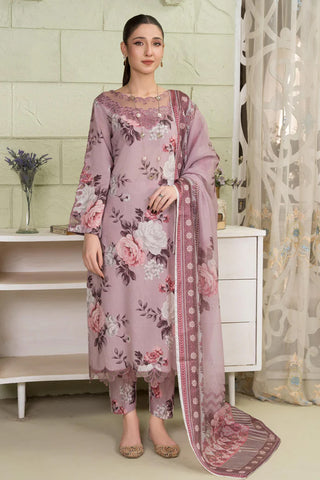 CHARIZMA - 3PC KARANDI PRINTED SHIRT WITH PRINTED DUPATTA AND TROUSER - HZG1855