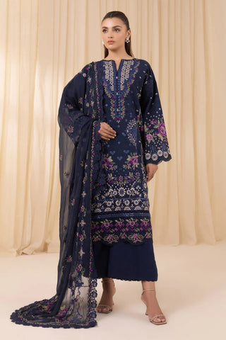 SAPPHIRE - 3PC LAWN EMBROIDERED SHIRT WITH CHIFFON EMBROIDERED DUPATTA AND TROUSER - HZG2094