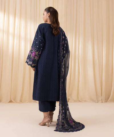 SAPPHIRE - 3PC LAWN EMBROIDERED SHIRT WITH CHIFFON EMBROIDERED DUPATTA AND TROUSER - HZG2094