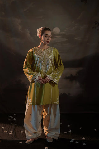 URGE - 2PC LAWN EMBROIDERED SHIRT AND EMBROIDERED TROUSER - HZG2143