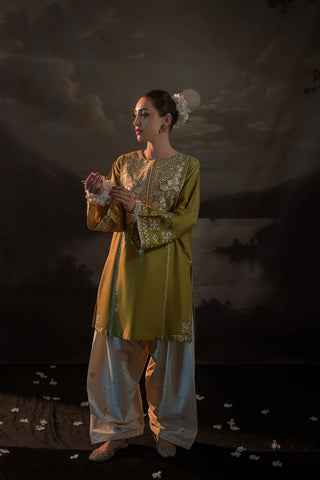 URGE - 2PC LAWN EMBROIDERED SHIRT AND EMBROIDERED TROUSER - HZG2143