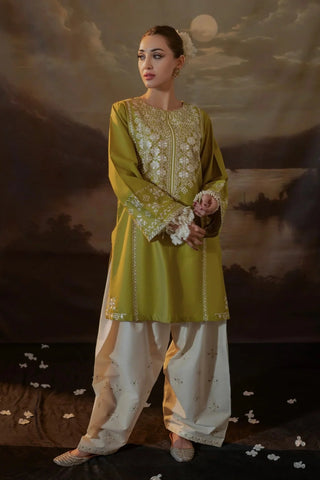 URGE - 2PC LAWN EMBROIDERED SHIRT AND EMBROIDERED TROUSER - HZG2143