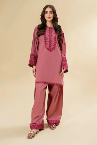 LAZULI - 2PC KHADDAR EMBROIDERED SHIRT AND TROUSER - HZU2467