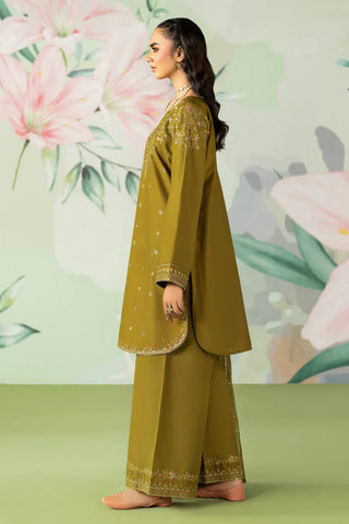 NAQSHI - 3PC DHANAK EMBROIDERED SHIRT WITH COTTON NET EMBROIDERED DUPATTA AND TROUSER - HZG2399