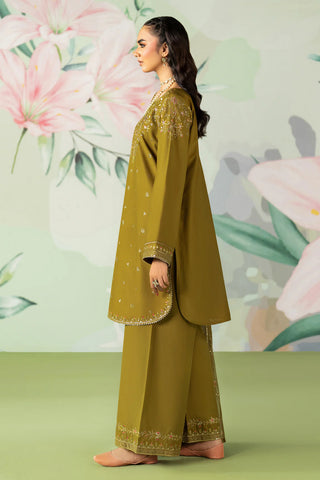 NAQSHI - 3PC DHANAK EMBROIDERED SHIRT WITH COTTON NET EMBROIDERED DUPATTA AND TROUSER - HZG2399
