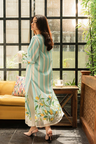 LULUSAR - 2PC SILK PRINTED SHIRT WITH SILK PRINTED TROUSER - HZG1938