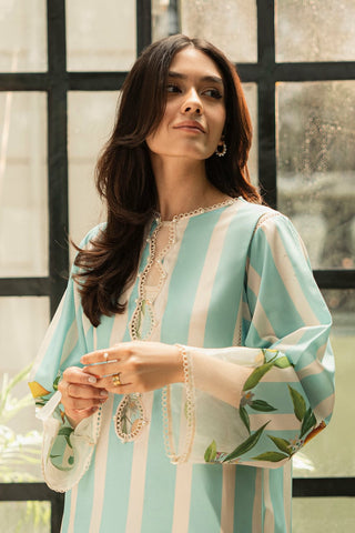 LULUSAR - 2PC SILK PRINTED SHIRT WITH SILK PRINTED TROUSER - HZG1938