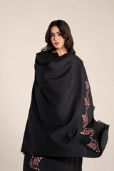 BATIK - 3PC DHANAK EMBROIDERED SHIRT DHANAK EMBROIDERED SHAWL AND TROUSER - HZG3165