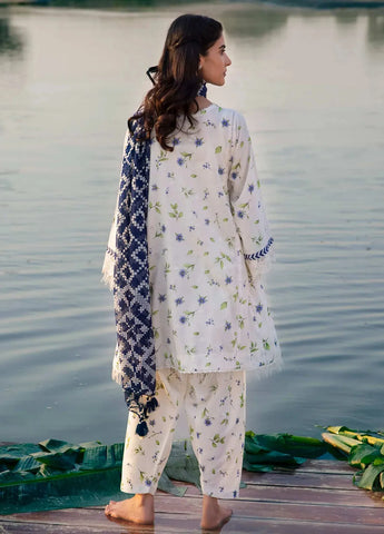 MARIA B - 3PC KARANDI PRINTED SHIRT WITH KARANDI PRINTED DUAPTTA AND TROUSER - HZG1917