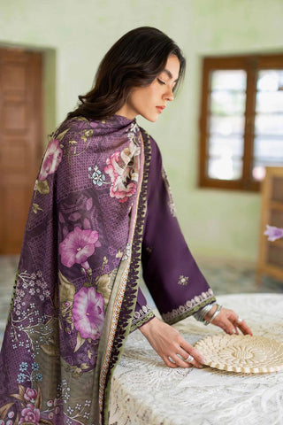 JAZMIN - 3PC LAWN EMBROIDERED SHIRT WITH MANAAR PRINTED DUPATTA AND TROUSER - HZG2084