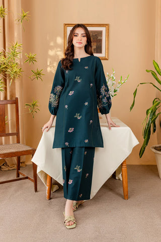 BATIK - 2PC LAWN EMBROIDERED SHIRT WITH LAWN EMBROIDERED TROUSER - HZG1738