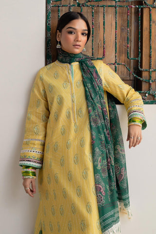 ZARA SHAH JAHAN - 3PC LAWN PRINTED SHIRT WITH CHIFFON PRINTED DUPATTA AND TROUSER - HZG1535