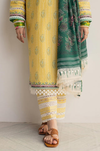 ZARA SHAH JAHAN - 3PC LAWN PRINTED SHIRT WITH CHIFFON PRINTED DUPATTA AND TROUSER - HZG1535