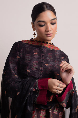 ZARA SHAH JAHAN - 3PC LAWN PRINTED SHIRT WITH CHIFFON PRINTED DUPATTA AND TROUSER - HZG1539